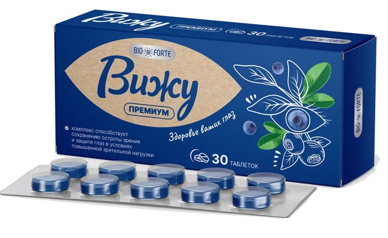 bioforte таб вижу премиум 400мг n30 экстракт плодов черники с лютеином