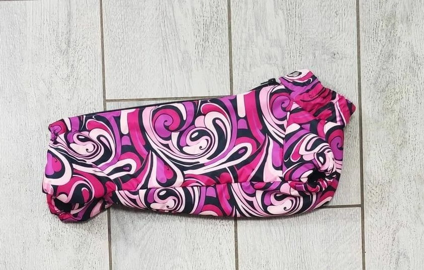 Комбинезон утепленный для собак девочек такса р.тс1