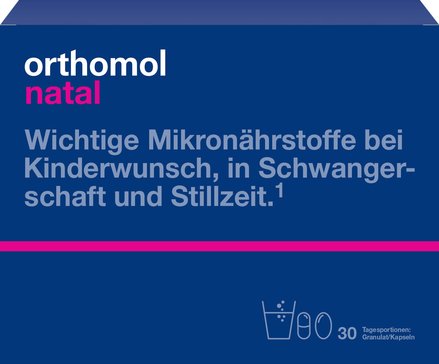 Ортомол Натал порошок 14г пакетики N 30 + капс N 90