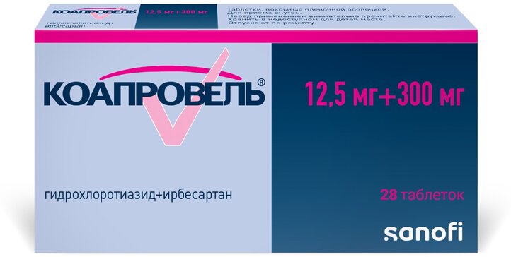 Коапровель тб 300/12,5 мг N 28