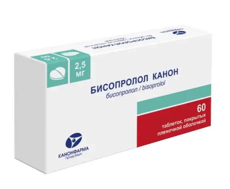 Бисопролол табл п/о 2,5мг N 60