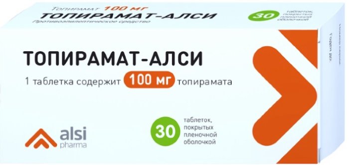 Топирамат Алси тб п/о плен 100мг N 50