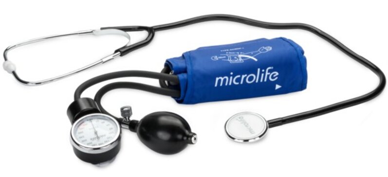 microlife тонометр механический на плечо стандарт со стетоскопом манжета р.l 32-42см bp ag1-20