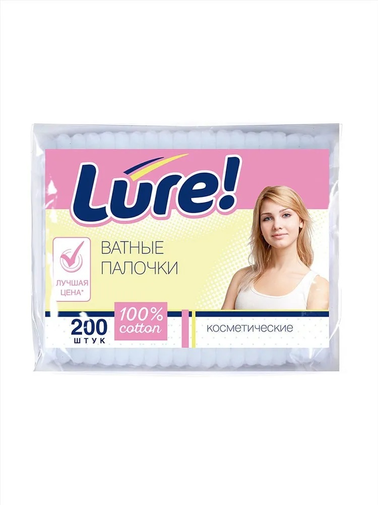 Lure ватные палочки п/э N 200