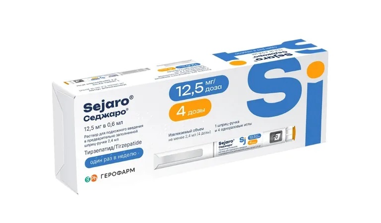 Седжаро р-р д/и 12.5мг/доза 2.4мл шприц-ручка N 1 с иглами N4