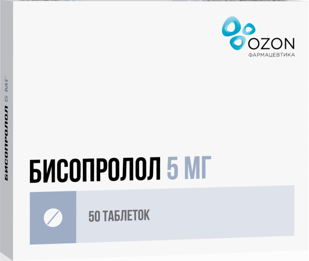 Бисопролол тб п/о плен 5мг N 60