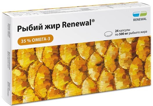 Рыбий жир renewal капс 500мг N 48