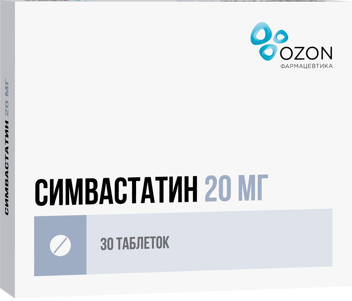 Симвастатин тб п/о 20мг N 30