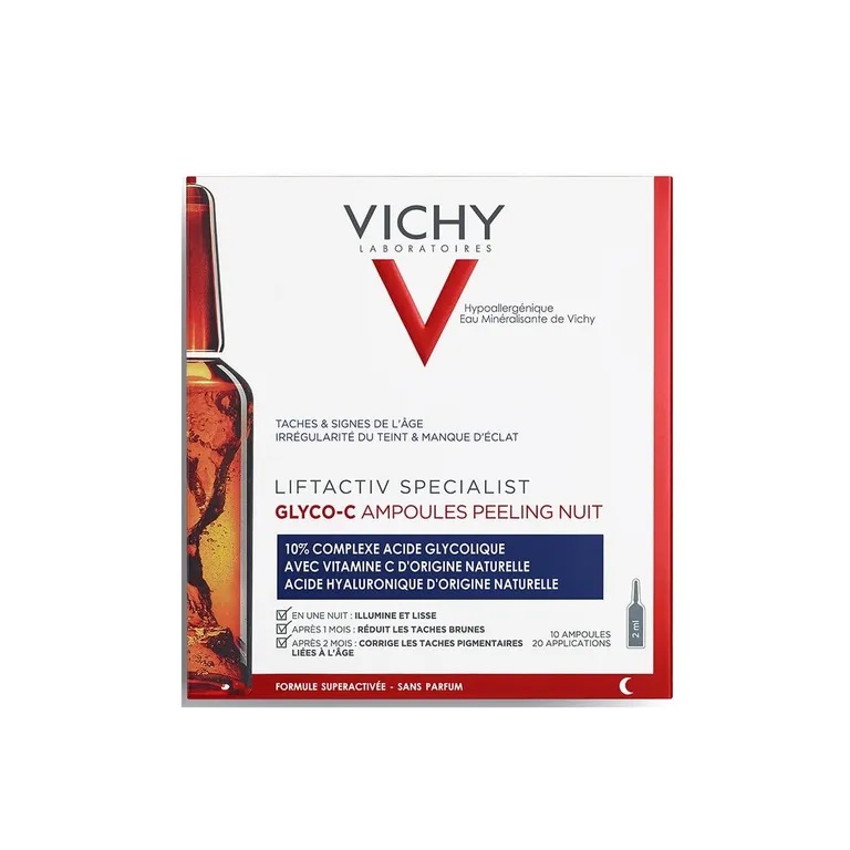 Vichy Liftactiv specialist Glyco-C сыворотка-пилинг ночного действия ампулы 2мл N 10