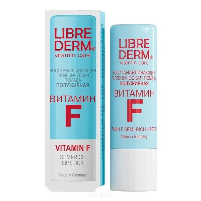 Либридерм витамин F гигиеническая помада восстанавливающая полужирная 4 г