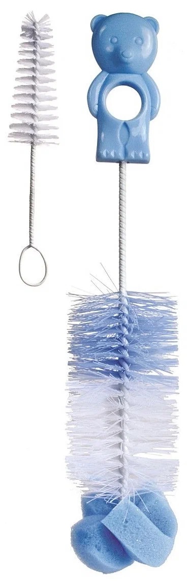 Canpol babies набор ершиков для мытья бутылочек и сосок с губкой