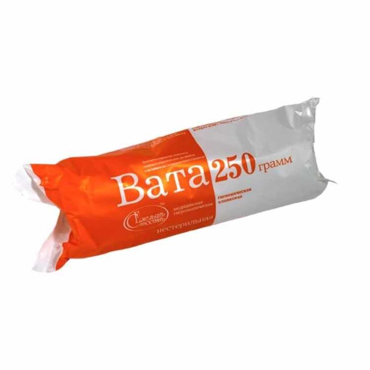 Вата нестерильная гигиеническая 250г