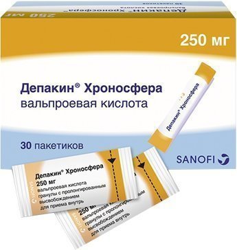 Депакин Хроносфера гран пролонг перор пак 250мг N 30