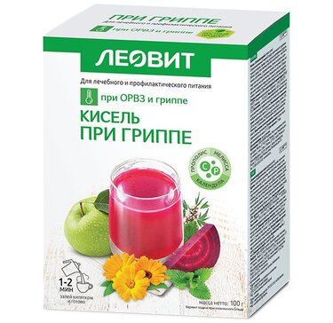 ЛЕОВИТ Кисель при гриппе 20г N5