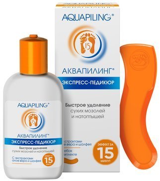 Аквапилинг средство  для стоп со скребком150г