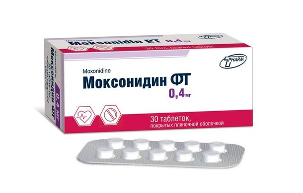 Моксонидин фт тб п/о плен 0,4мг N 30