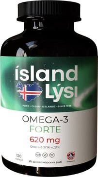 ЛИСИ Омега-3 форте 620мг кап №120