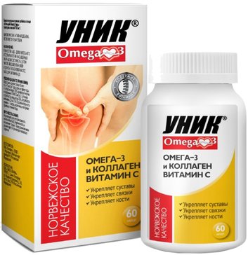 Омега 3 и коллаген 700 мг  капс N 60