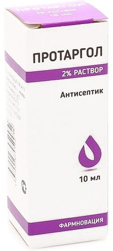 Протаргол р-р д/мест прим-я  2% фл-кап 10мл N 1