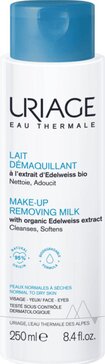 Uriage молочко для снятия макияжа 250мл очищающее для норм/сухой кожи для лица/конура глаз