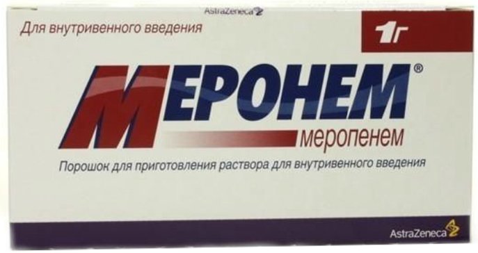 Меронем порошок в/в ин фл 1г N 10