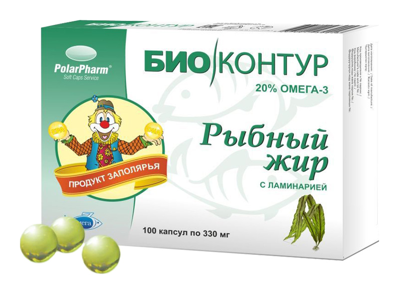 Рыбий жир с ламинарией капс N 100