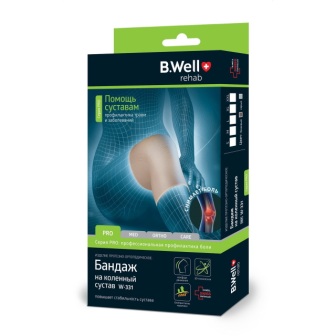 B.Well rehab PRO бандаж на коленный сустав W-331 р.L бежевый