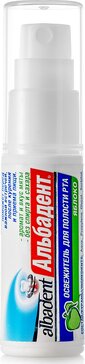 Альбадент Освежитель д/полости рта яблоко 10мл N 1