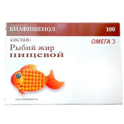 Рыбий жир Биафишенол капс. N100 омега-3