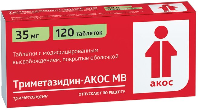 Триметазидин-Акос МВ таб модиф. высвоб. 35мг N 120