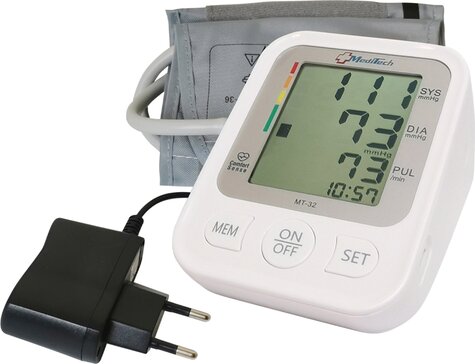 Тонометр meditech автомат с адаптером, манжета 22-36см мт-32