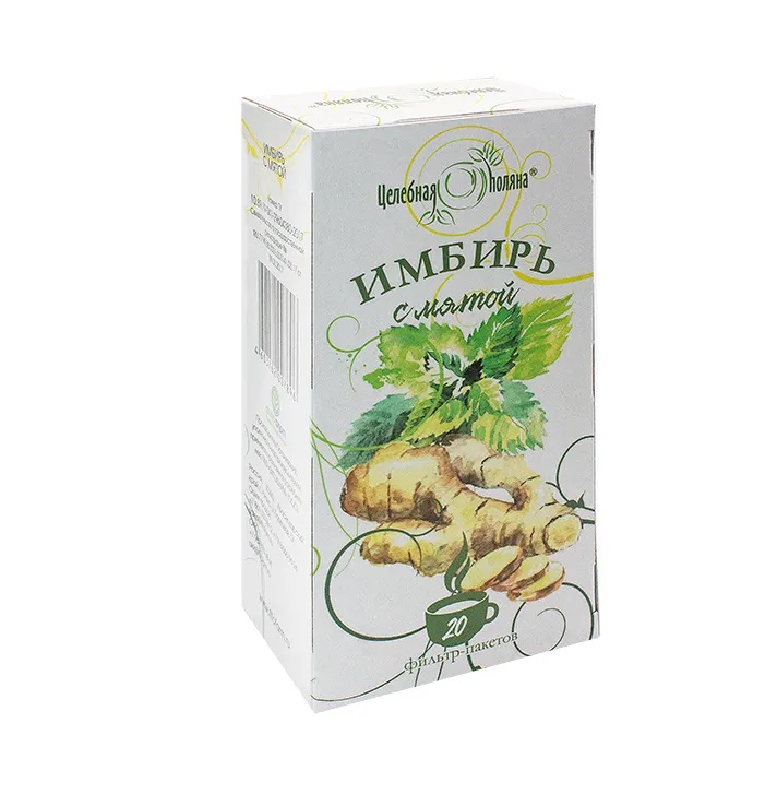 Целебная поляна Имбирь с мятой 1.5 г №20 фильтр-пак.