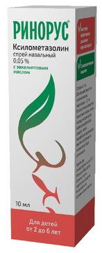 Ринорус спрей назальный 0.05% 10мл