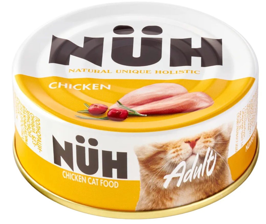 Корм беззерновой для кошек Nuh 100 г бан. цыпленок