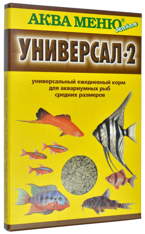 Корм гранулы для рыб Аква-меню 40 г универсал-2