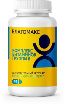 Благомакс комплекс витаминов группы В капс 150мг n40