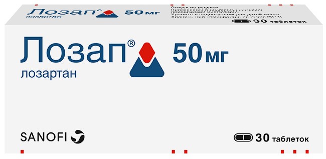 Лозап тб п/о плен 50мг N 30