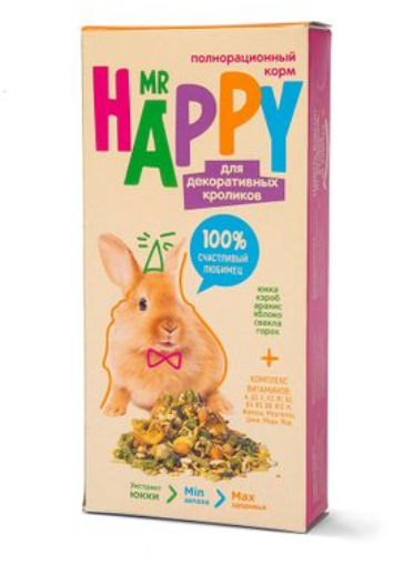 Корм для декоративных кроликов Mr happy 400 г