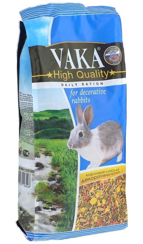 Корм для декоративных кроликов Вака high quality 1 кг