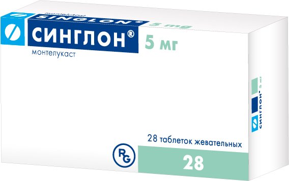 Синглон тб жев 5мг N 28