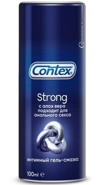 contex plus гель-смазка strong с регенерирующим эффектом 100мл