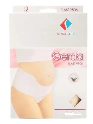 Бандаж для беременных Тонус эласт Герда р S (80-100 см) (9806)бежевый