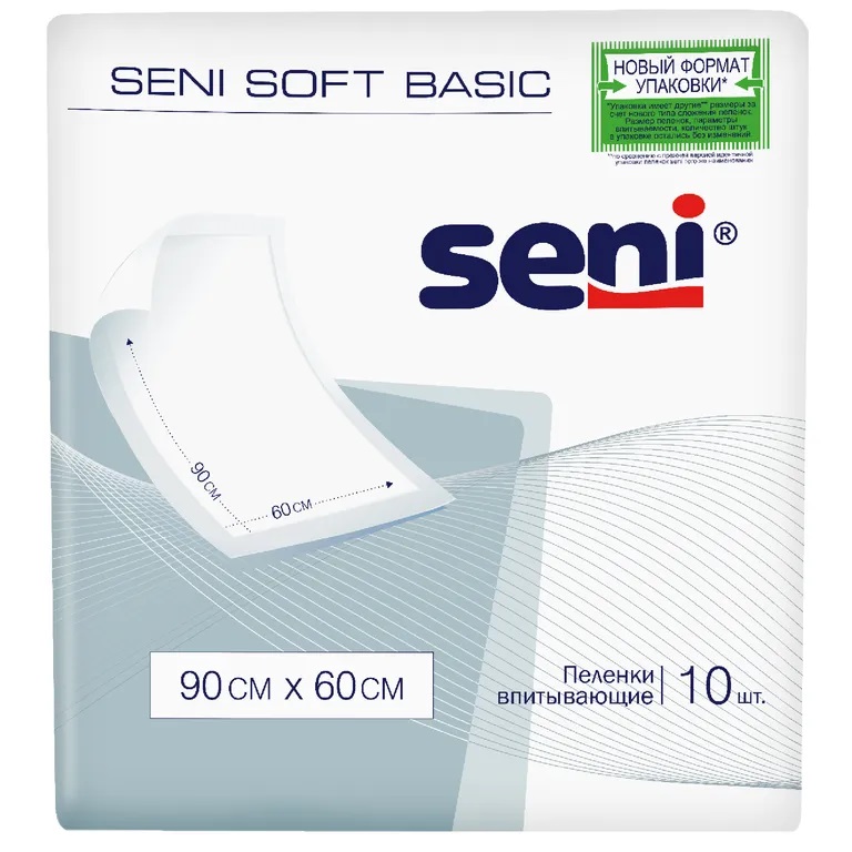 Пеленка гигиеническая Seni soft basic 60х90 N10