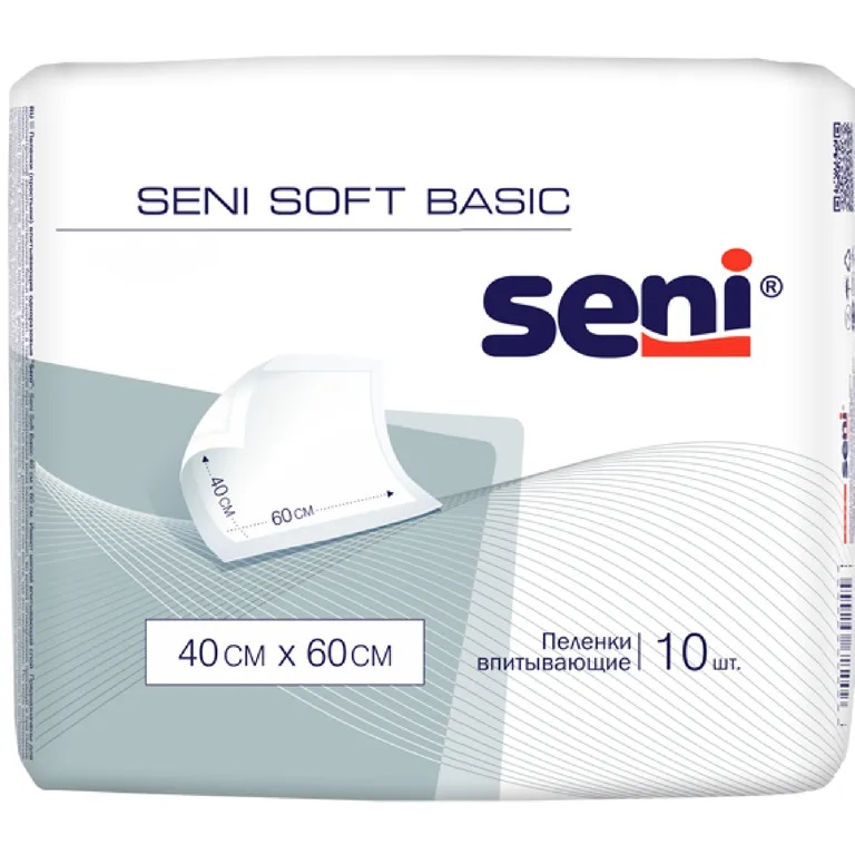 Пеленка гигиеническая Seni soft basic 40х60 N 10