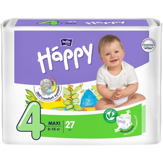 Подгузники Хеппи макси 8-18кг N 27