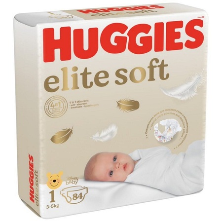 Подгузники Huggies Elit Soft р 1 (до 5 кг ) N 84