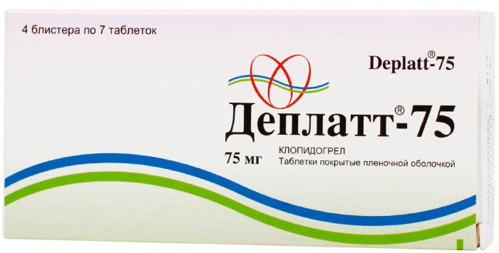Деплатт -75 тб п/о плен 75 мг N 28