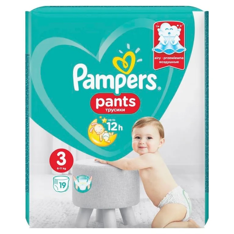 Подгузники-трусики Pampers Pants размер 3 (6-11кг) N 19