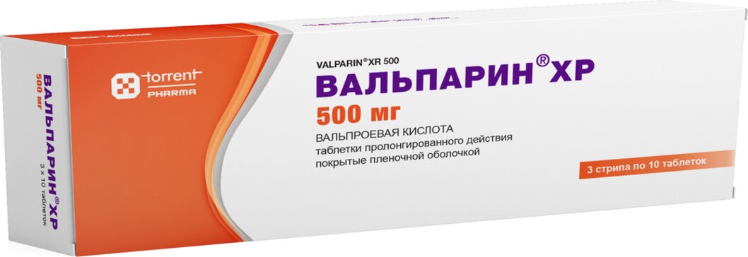 Вальпарин ХР тб п/о плен пролонг д-я 500мг N 30