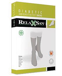 Relaxsan Diabetic носки х/б р.4/L черные арт.560 без швов/компрессии